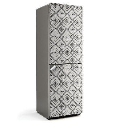 Samolepicí tapeta na lednici Kosočtverečný vzor v geometrickém tvaru