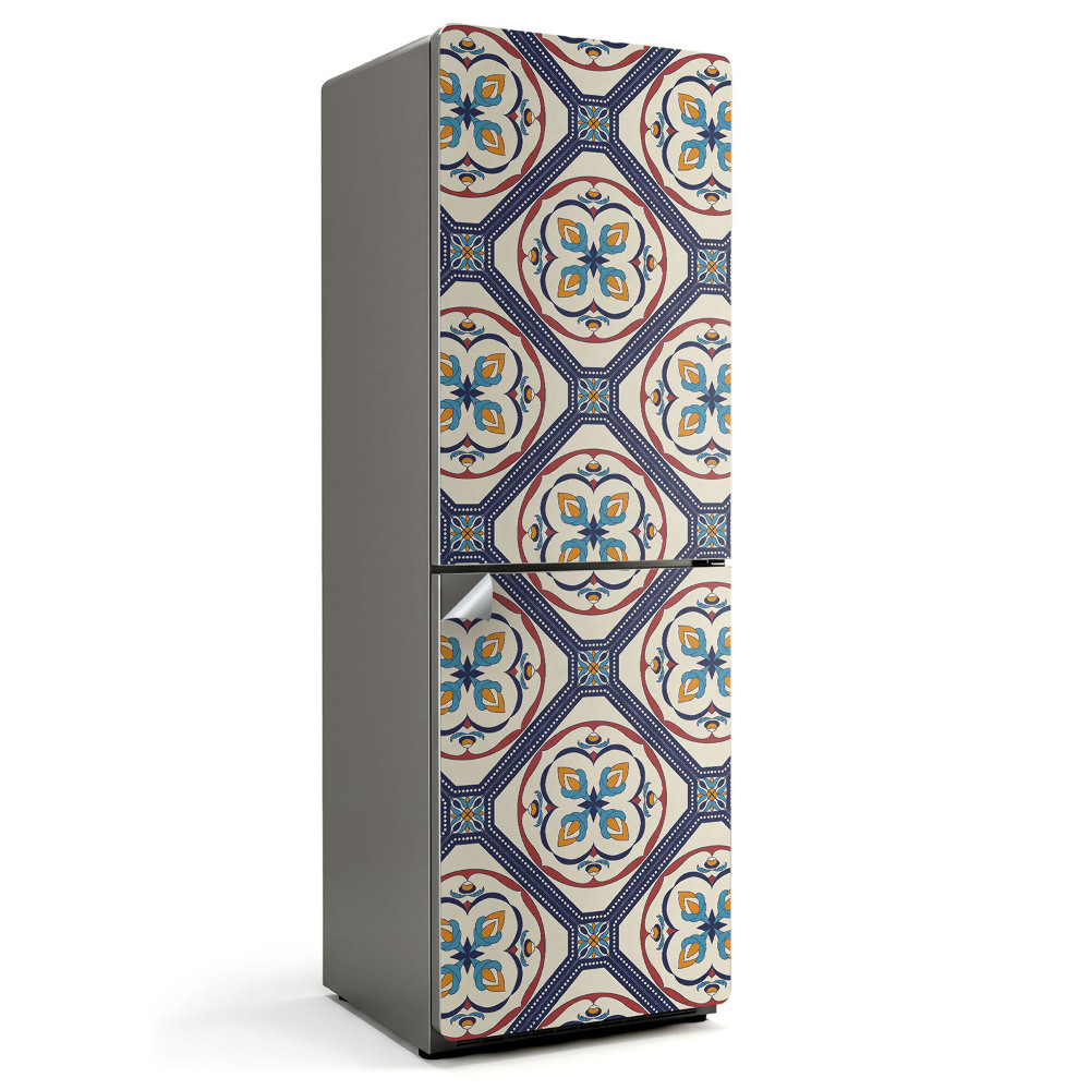 Tapeta na lednici Geometrické tvary v moderním stylu