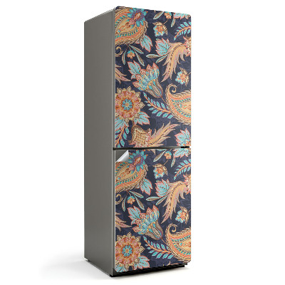 Fólie na lednici Rostlinné ozdoby v klasickém stylu