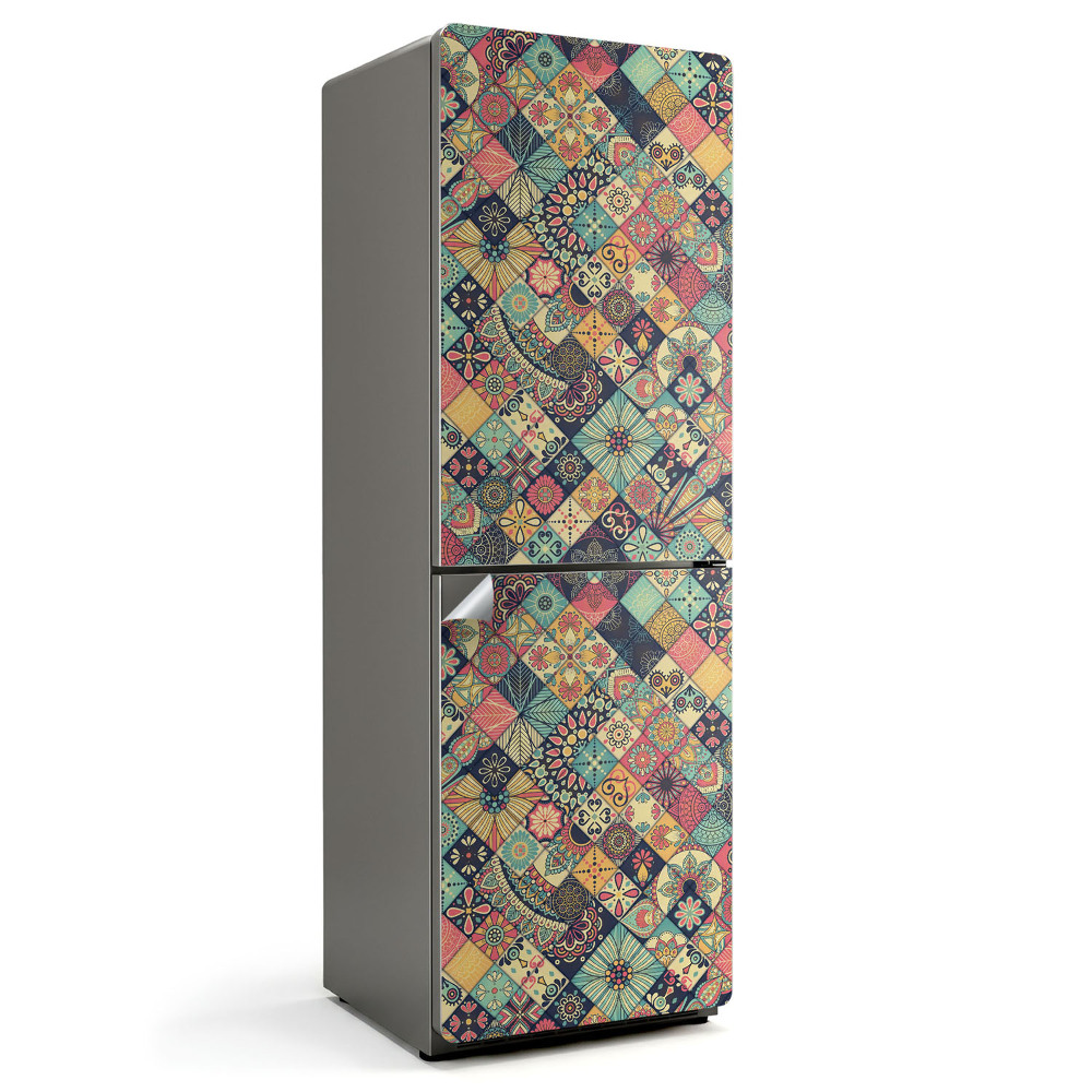 Samolepicí tapeta na lednici Moderní styl dlaždicové geometrie