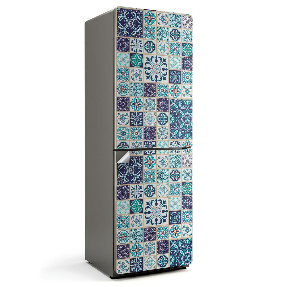 Tapeta na lednici Mozaikové vzory v dlaždicích