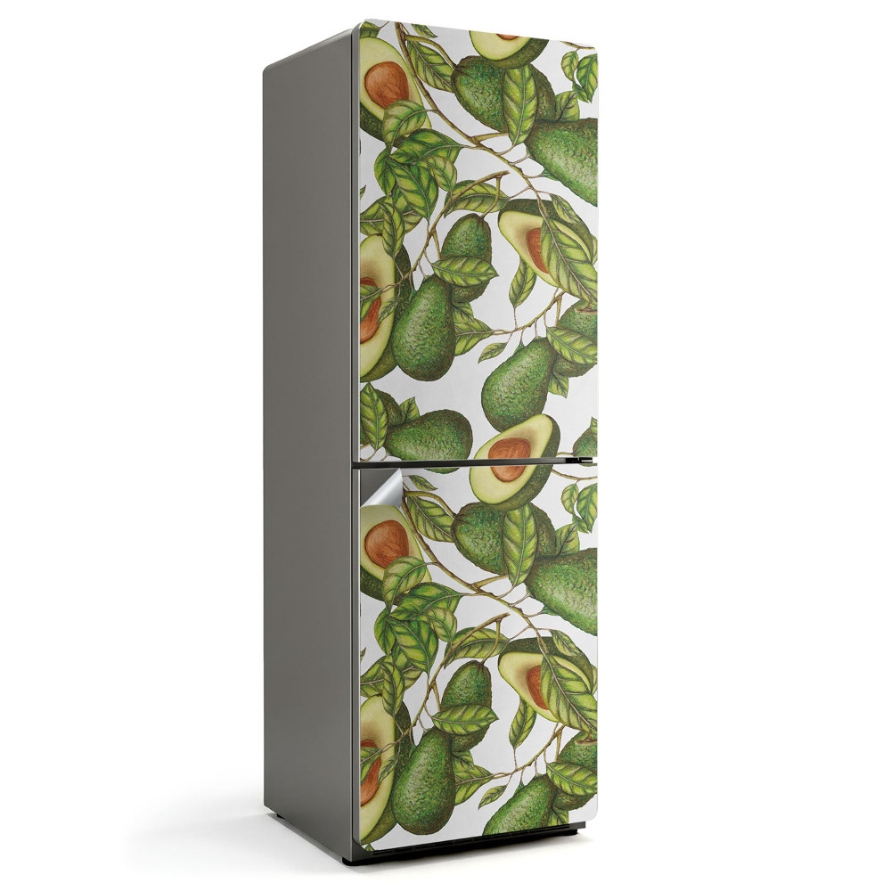 Samolepka na lednici Avokádo se zelenými listy