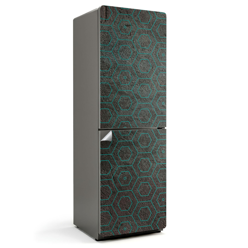 Samolepicí tapeta na lednici Jemný šestiúhelníkový motiv