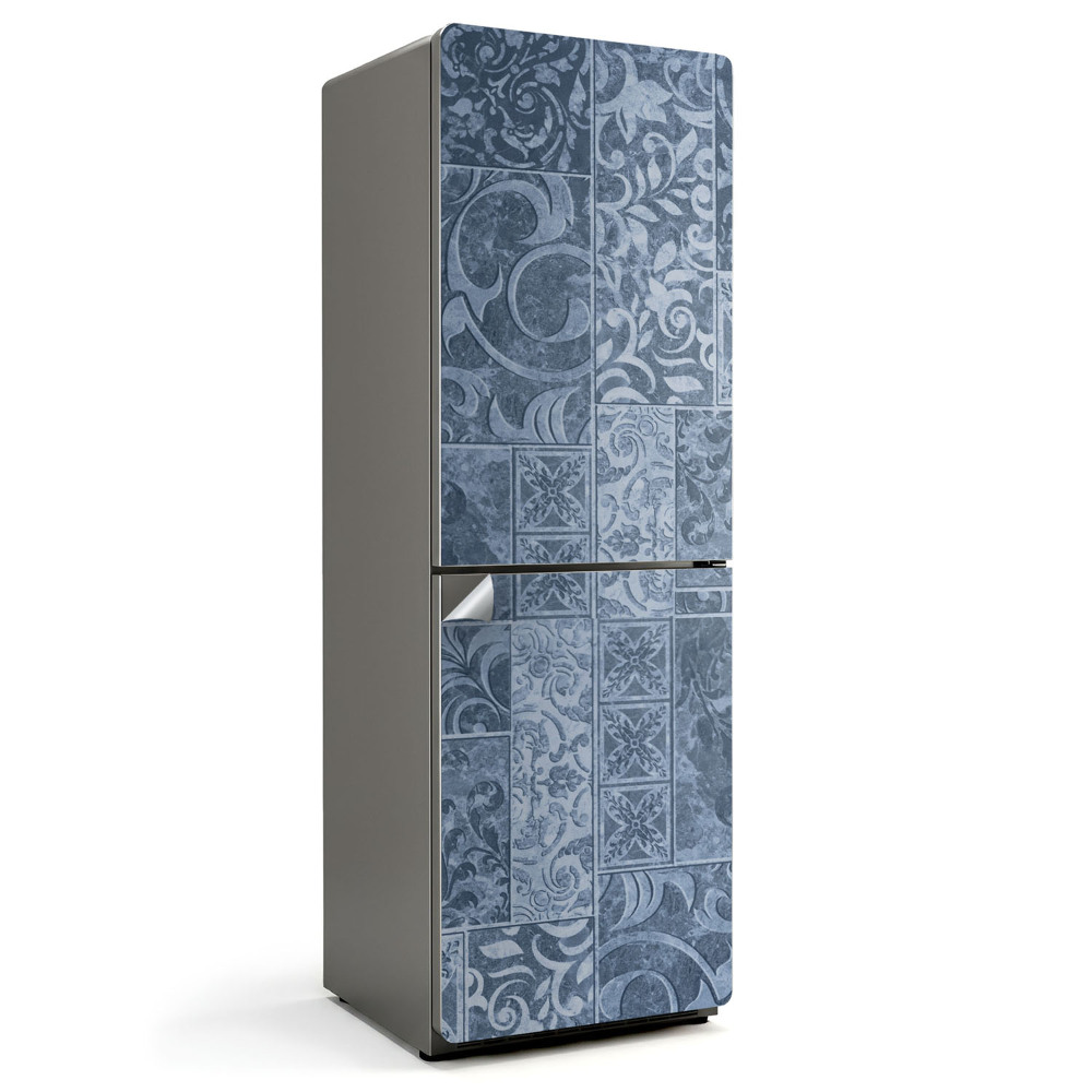 Fólie na lednici Ornamentální vzory s dlaždicemi