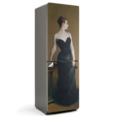 Samolepicí tapeta na lednici Elegantní dáma ve večerním oblečení