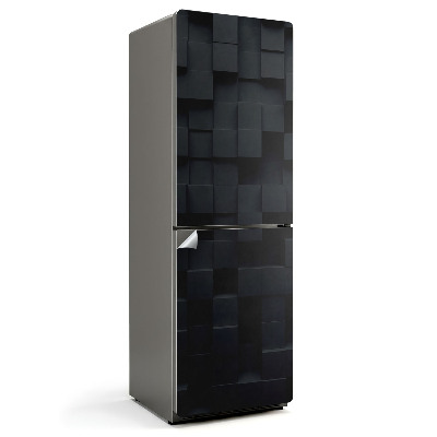 Samolepka na lednici Trojrozměrný krychlový vzor