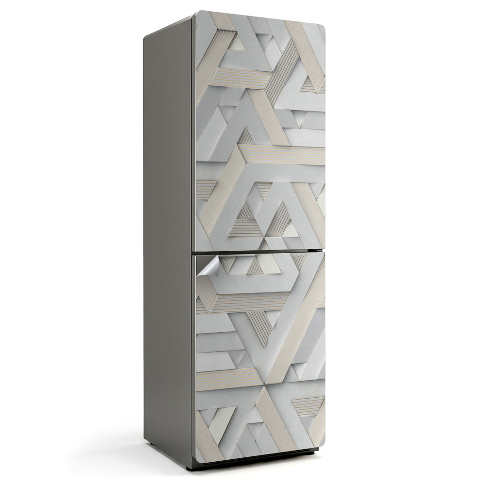 Samolepicí tapeta na lednici Pletené pruhované vzory