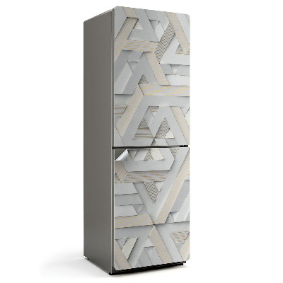 Samolepicí tapeta na lednici Pletené pruhované vzory