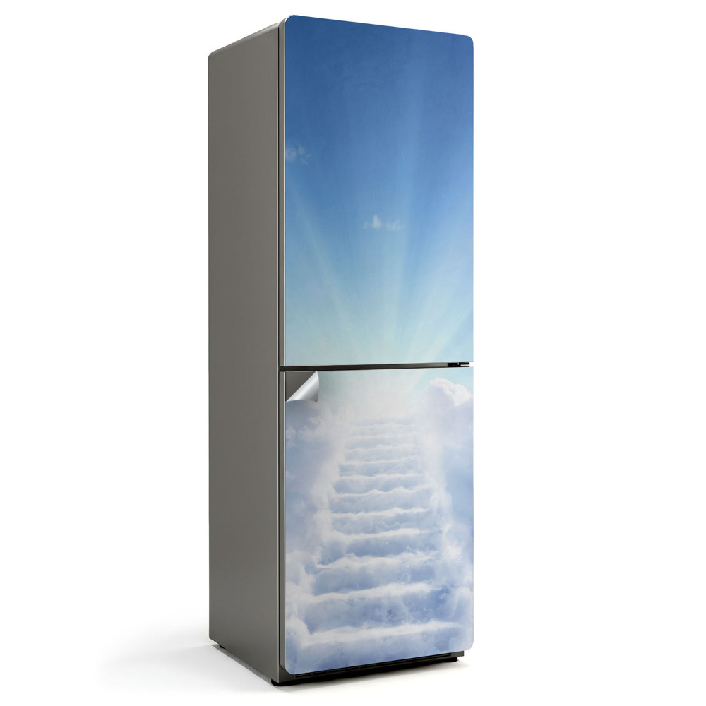 Fólie na lednici Obloha plná schodů