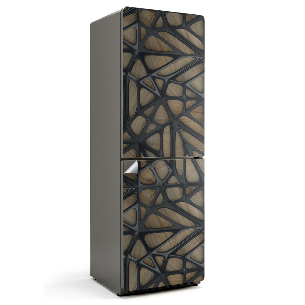 Samolepka na lednici Prolamovaný vzor v abstraktním stylu