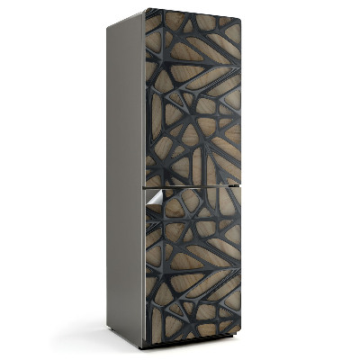 Samolepka na lednici Prolamovaný vzor v abstraktním stylu