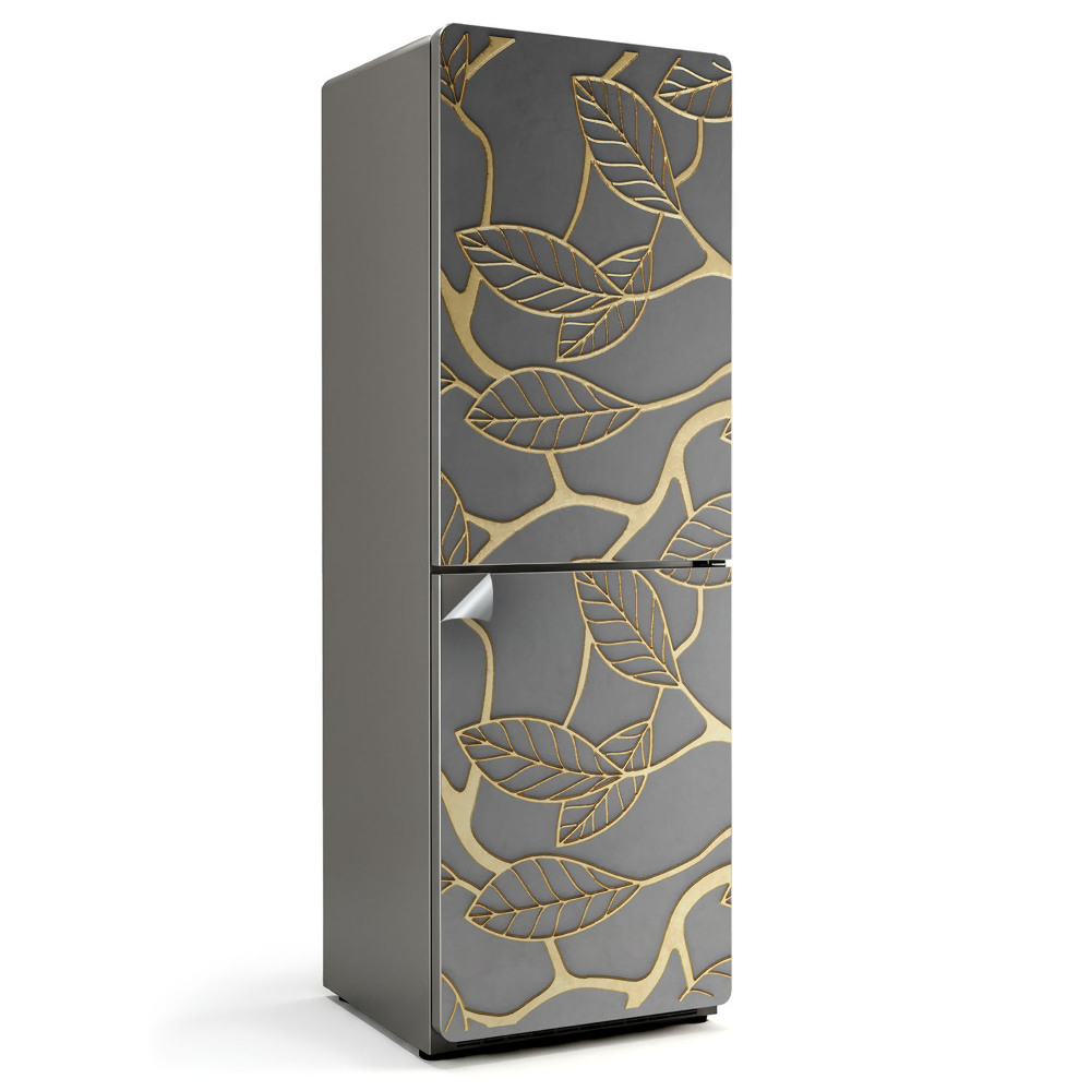 Tapeta na lednici Vzor jemných listů a větviček