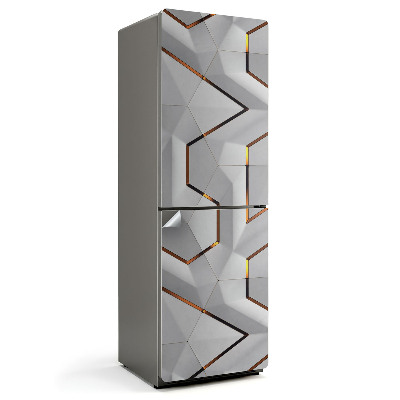 Samolepka na lednici Vícerozměrný abstraktní motiv