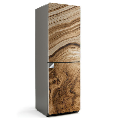 Samolepicí tapeta na lednici Detailní záběr na přírodní dřevěnou strukturu