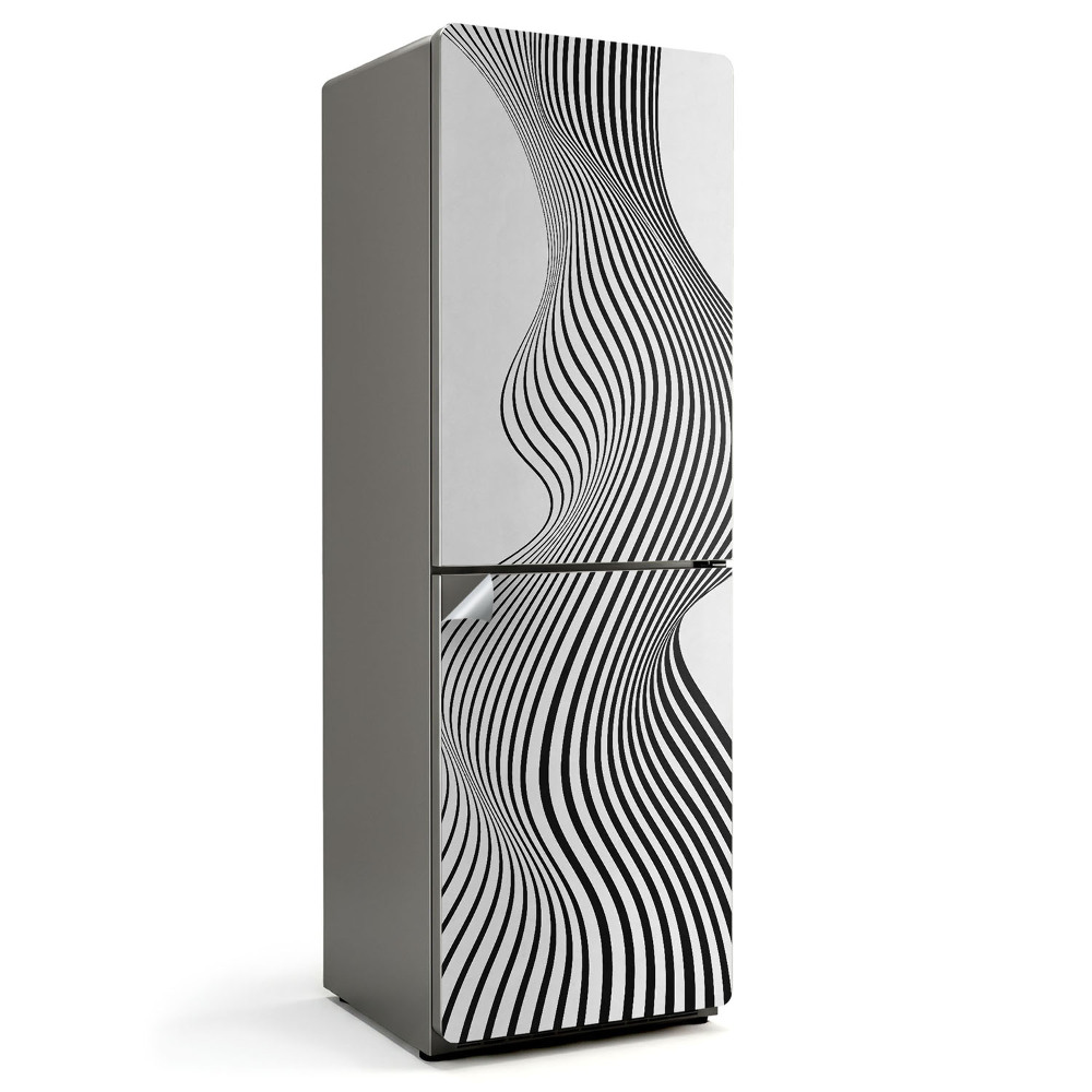 Samolepka na lednici Pohybující se vlny ve vícevrstvé formě