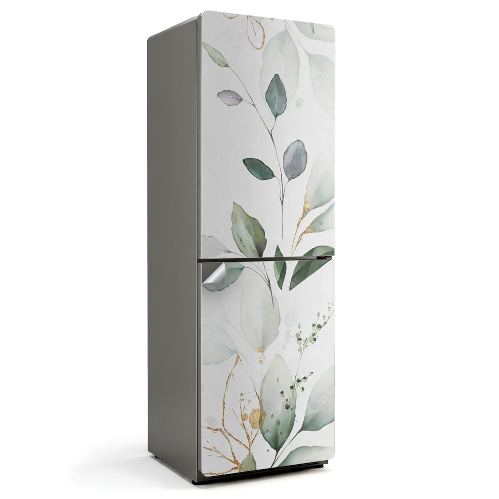 Samolepka na lednici Jemné listy a větvičky