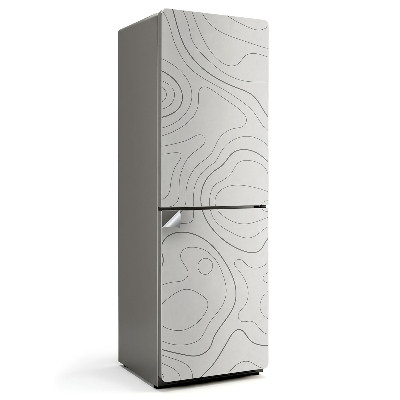 Tapeta na lednici Vlny v abstraktním stylu