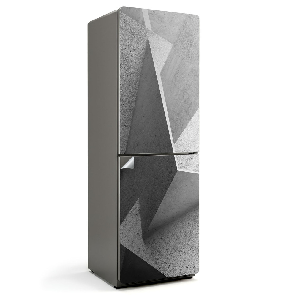 Tapeta na lednici 3D geometrie v abstraktním stylu