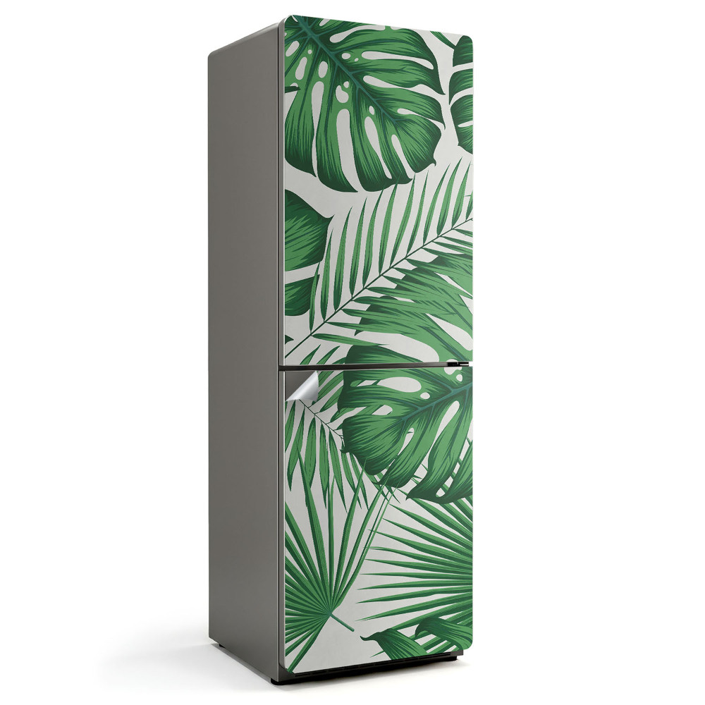 Fólie na lednici Tropická listová mozaika