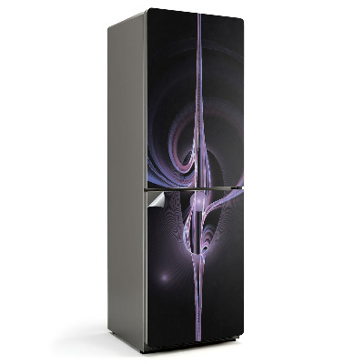 Fólie na lednici Abstraktní styl vln