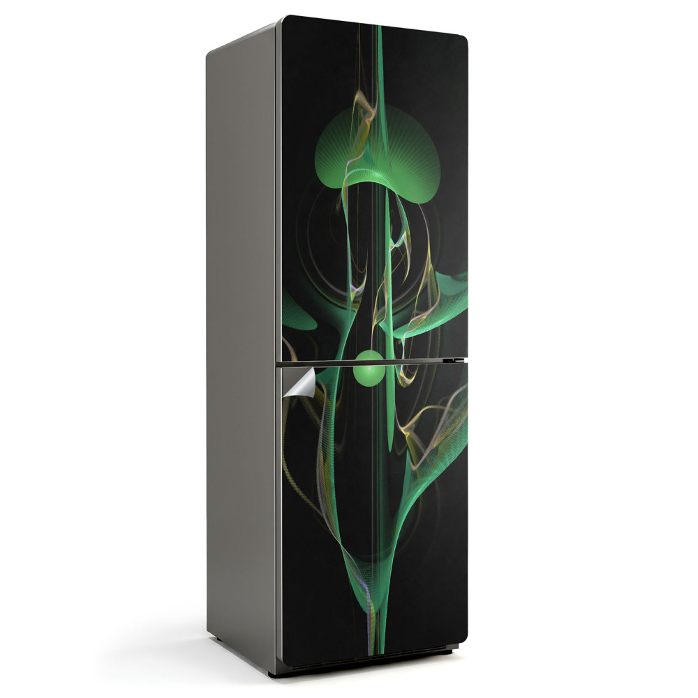 Samolepka na lednici Vlny v abstraktním stylu