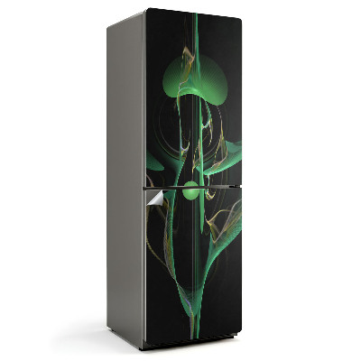 Samolepka na lednici Vlny v abstraktním stylu