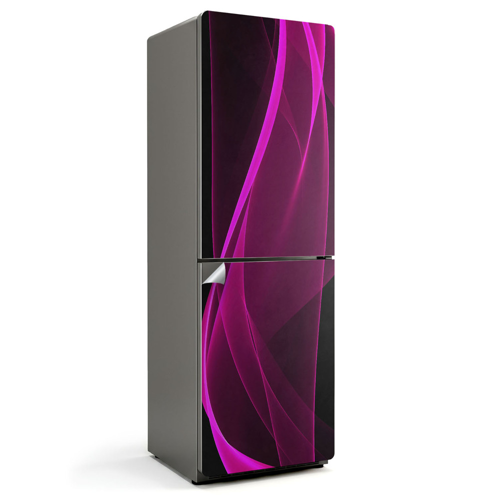 Tapeta na lednici Vlny energických tvarů