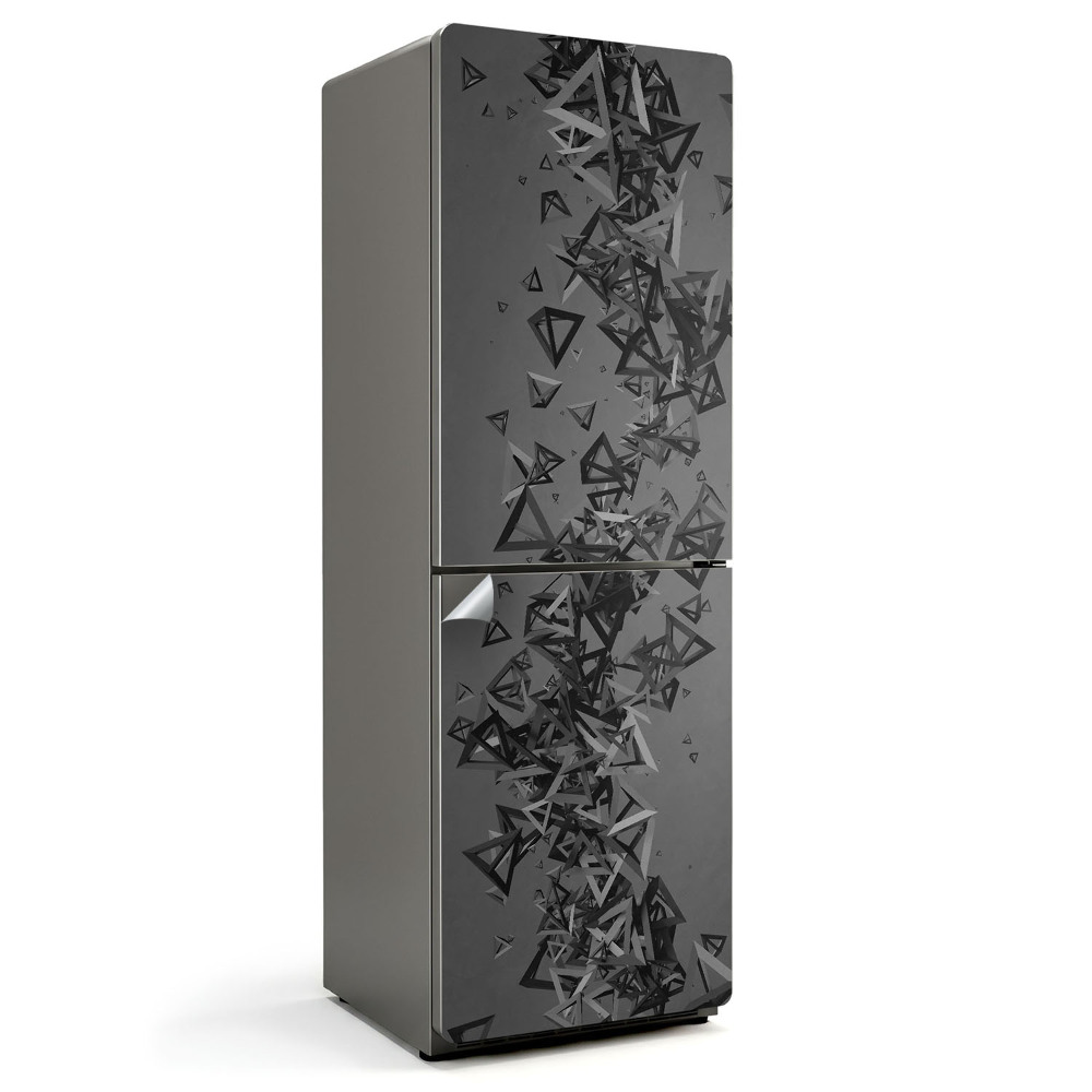 Fólie na lednici Trojrozměrné trojúhelníkové obrazce