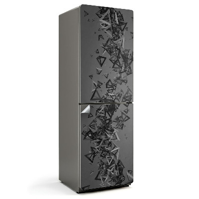 Fólie na lednici Trojrozměrné trojúhelníkové obrazce