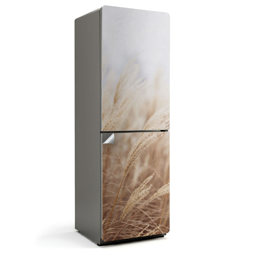 Samolepicí tapeta na lednici Žluté stébla trávy