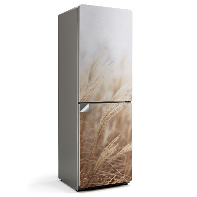 Samolepicí tapeta na lednici Žluté stébla trávy