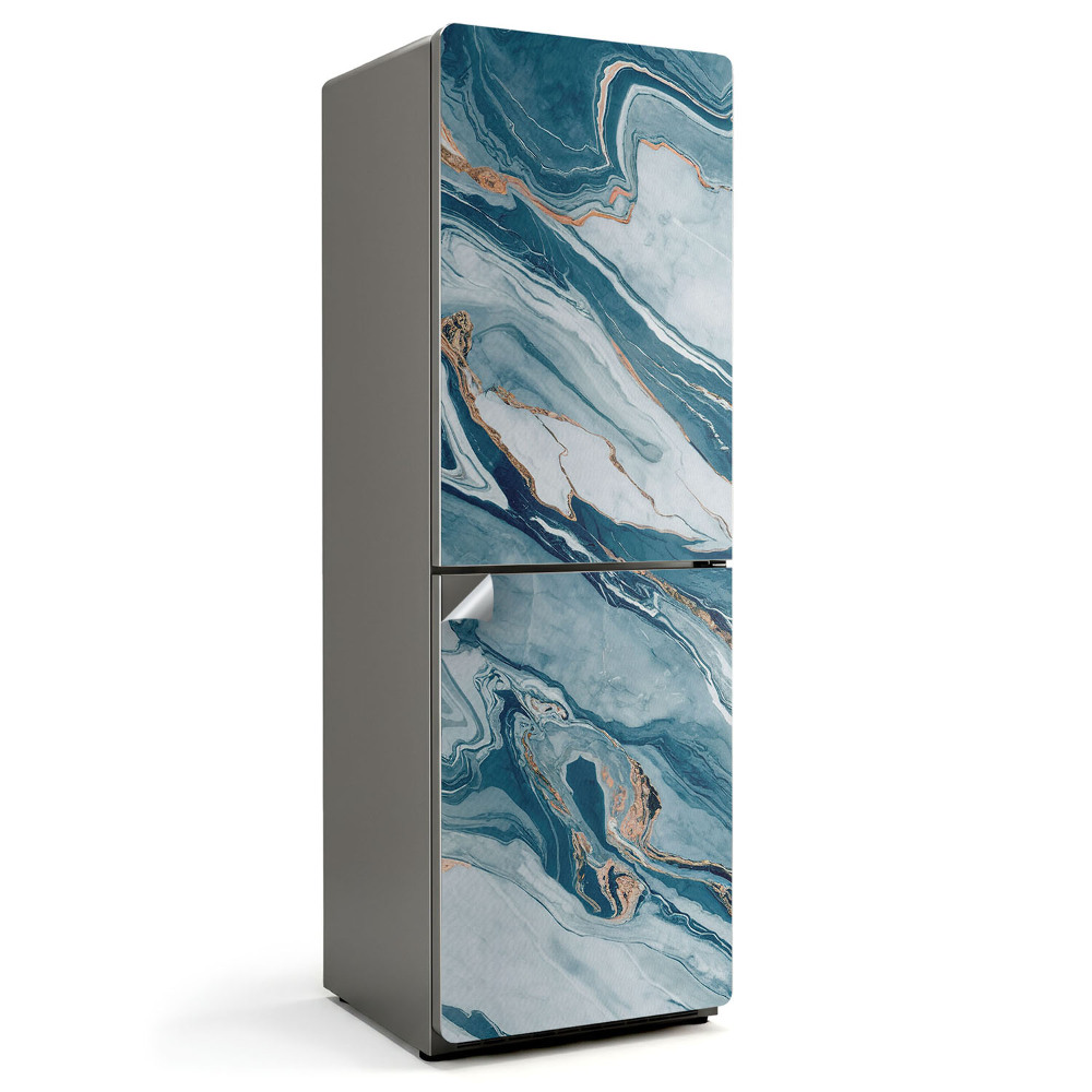 Samolepka na lednici Dynamické vlnové vzory