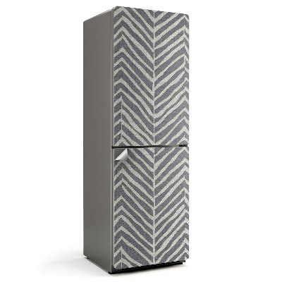 Fólie na lednici Cikcakové a lineární motivy