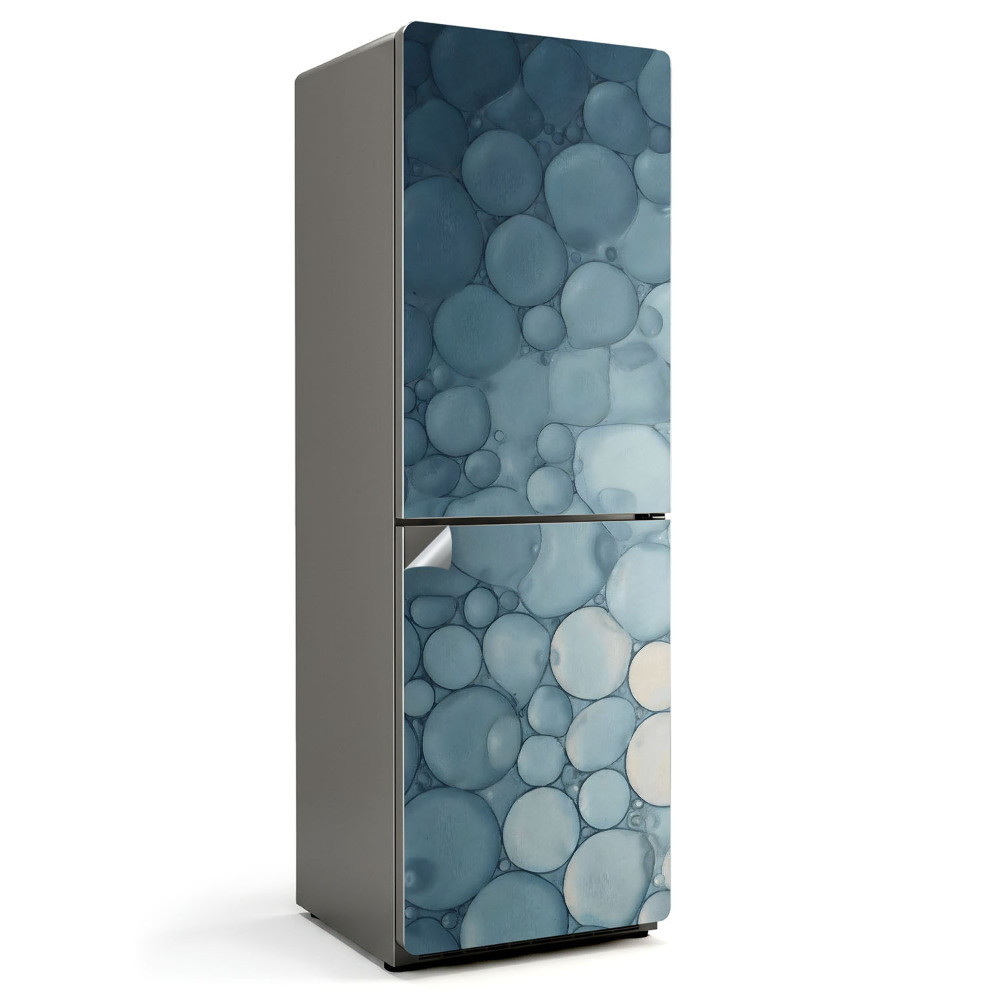 Samolepka na lednici Abstraktní motivy bublin