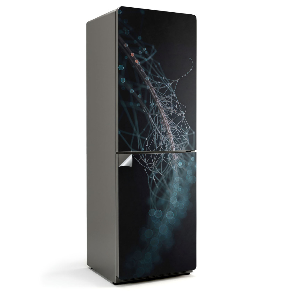 Fólie na lednici Abstraktní tvary a bubliny