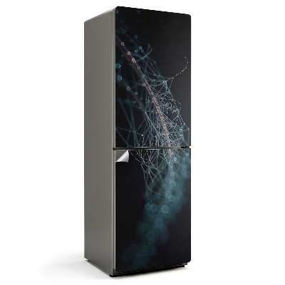 Fólie na lednici Abstraktní tvary a bubliny