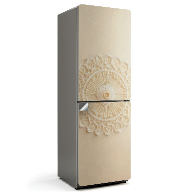 Fólie na lednici Krajkový motiv v kruzích