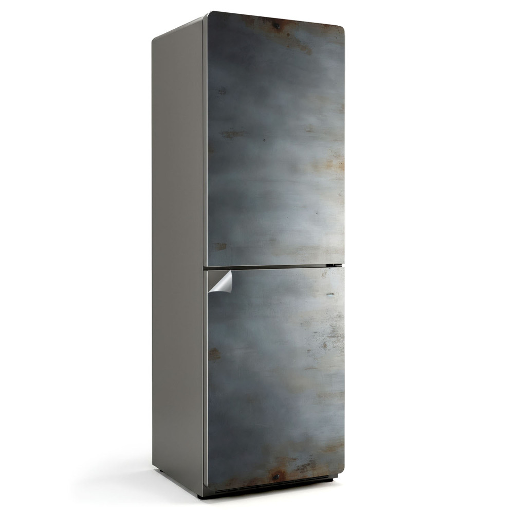 Tapeta na lednici Kovová konstrukce s prasklinami