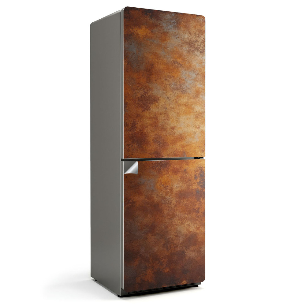 Samolepka na lednici Kovový vzor s rzí