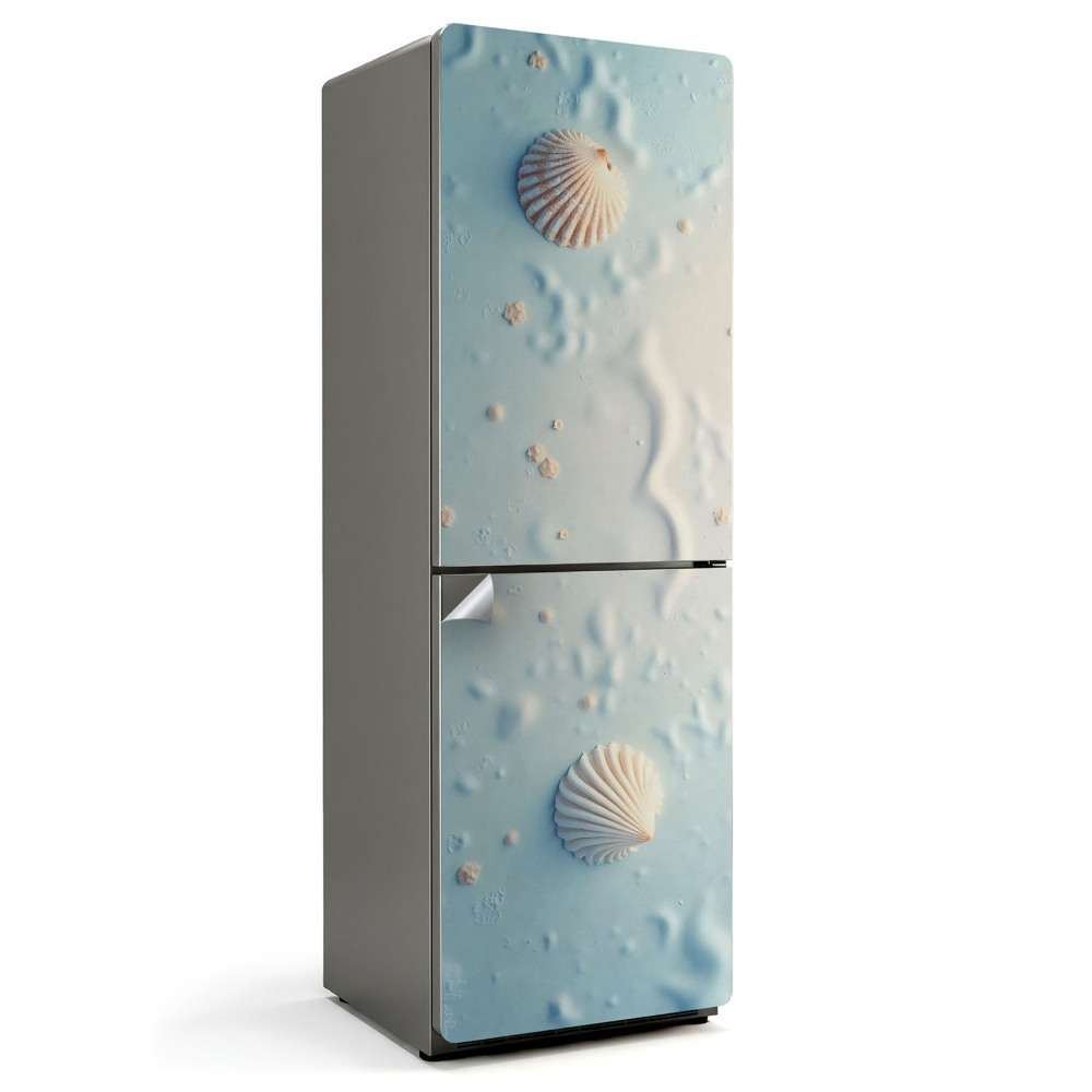 Fólie na lednici Krása podobná mušli na písčitém povrchu