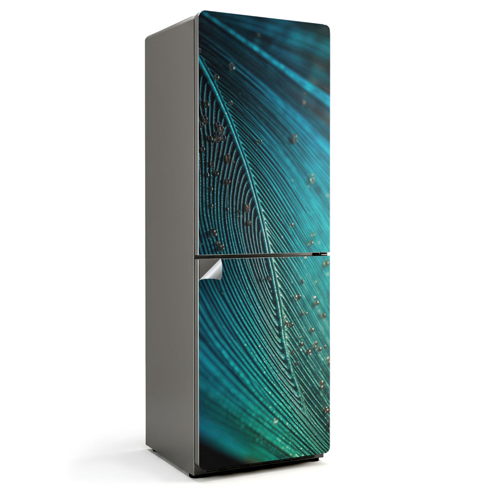 Fólie na lednici Složitý motiv peří