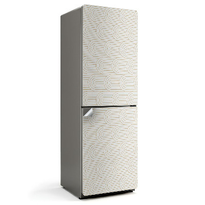 Samolepka na lednici Vzor vln a čar v harmonii