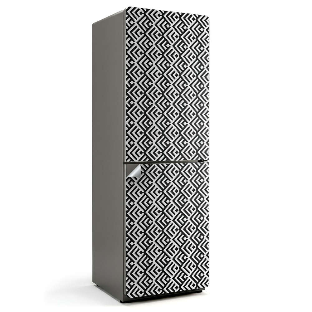 Samolepka na lednici Cikcakové tvary v geometrickém stylu