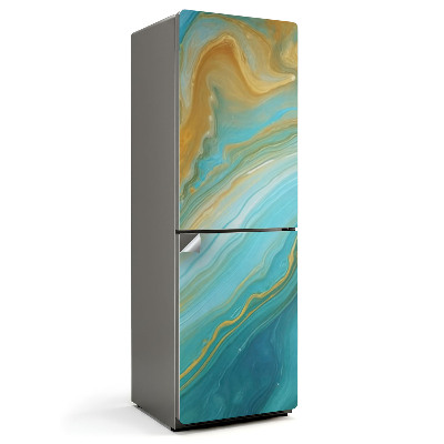 Tapeta na lednici Vlny barevné abstrakce