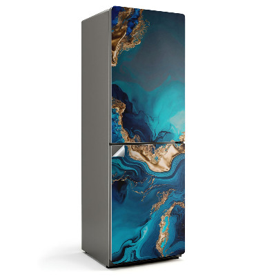 Samolepka na lednici Abstraktní tvary a vlny