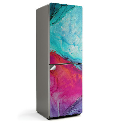 Fólie na lednici Abstraktní tekutý motiv