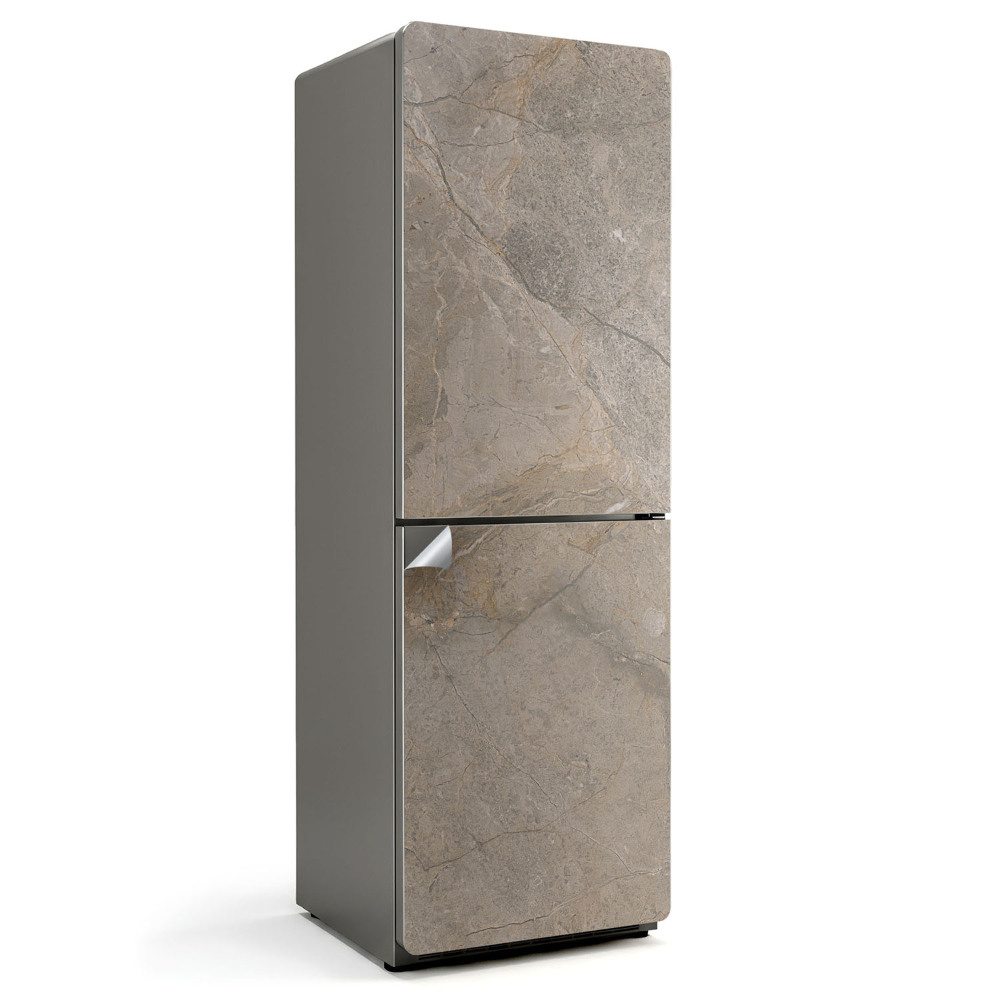 Fólie na lednici Kamenný vzor v přírodním stylu