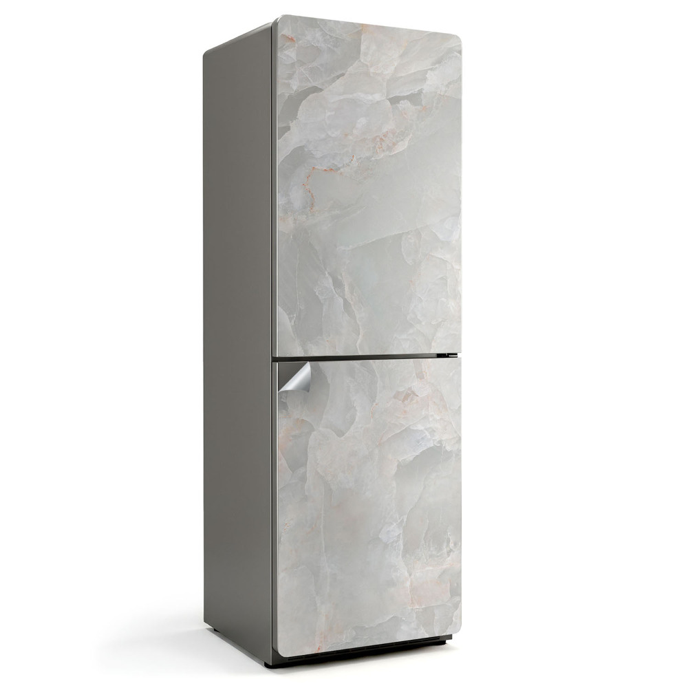 Fólie na lednici Mramorové zásahy s výraznými žilkami