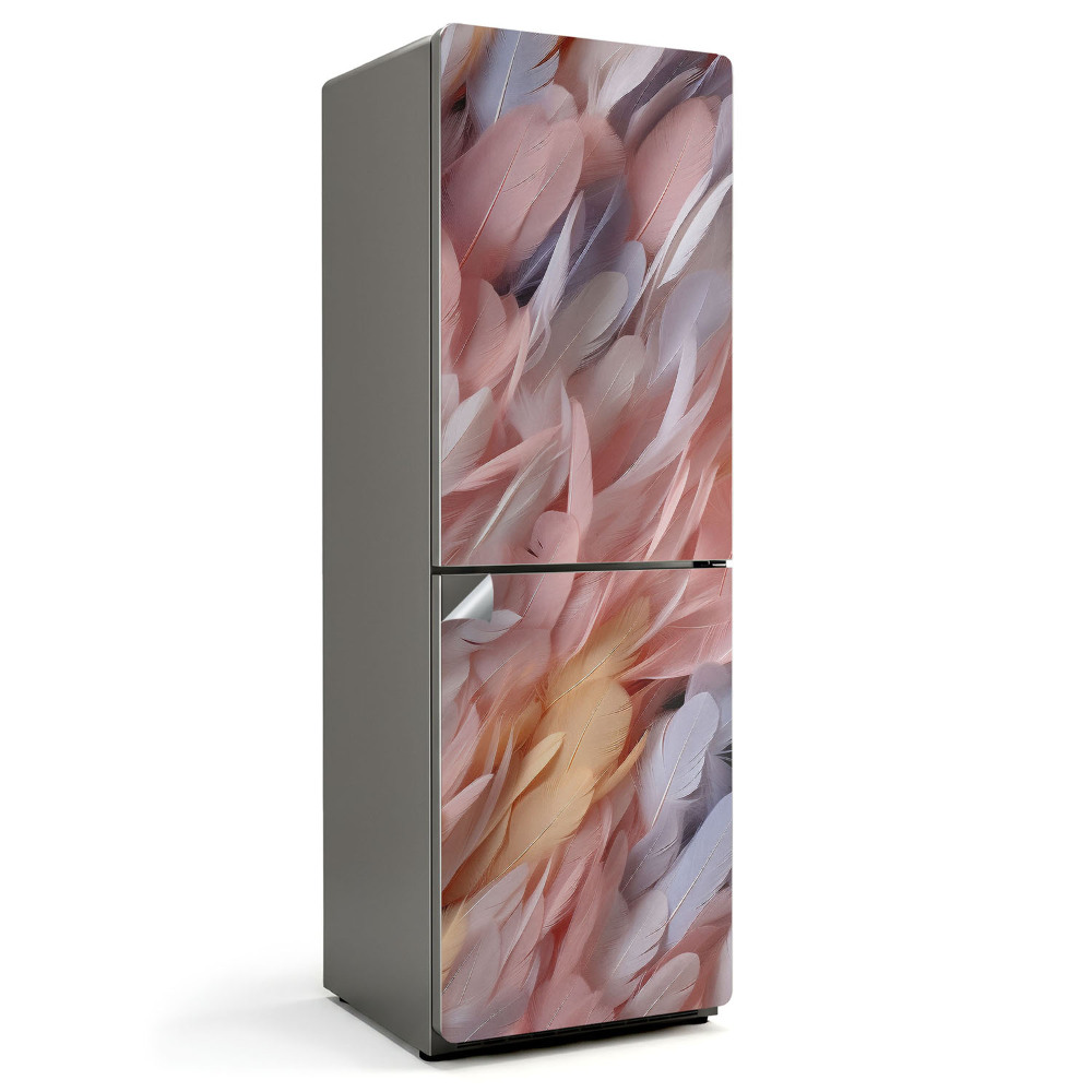 Samolepka na lednici Peří v harmonickém tanci