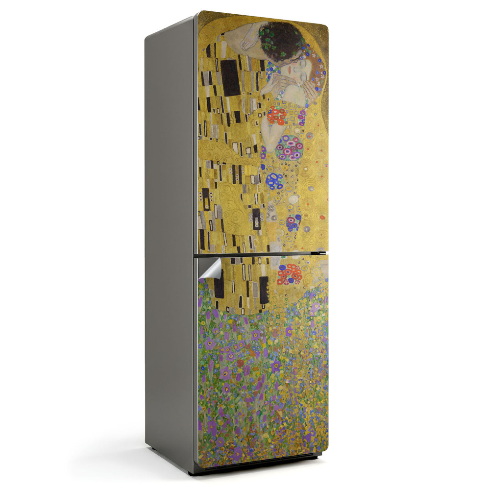 Tapeta na lednici Klimtův Smyslný polibek